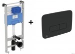 Ideal Standard ProSys Stelaż podtynkowy WC R020467 z przyciskiem R0123A6 czarny mat