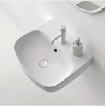 KERASAN NOLITA UMYWALKA PODWIESZANA/ NABLATOWA BIANCO MATT 50x45 534030