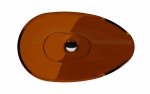 Besco Neya Earth Rust umywalka nablatowa + maskownica czarny matt UMN60ERB
