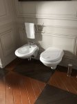 Kerasan Retro miska wc podwieszana 52x38 cm biała 101501