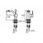 Vedo Cento bateria bidetowa VBC1002/C/CH