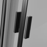 Besco Zarya Black kabina półokrągła 80 ZPB80190C