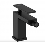 Hansgrohe Tecturis E Jednouchwytowa bateria bidetowa z kompletem odpływowym czarny mat 73200670