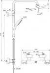 Ideal Standard Ceratherm T25 Bateria Termostatyczna Z Akcesoriami A7545XG