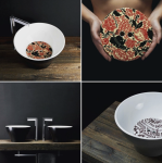 KERASAN DECO POKRYWA CERAMICZNA DEKORACYJNA CZARNY MAT 486031