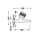 Tres ESE-23 BATERIA NAŚCIENNA 1-DROŻNA DO BIURA LUB PRALNI-123520F