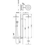 Tres Base-Tres Plus Zestaw termostatyczny natryskowy 21639301