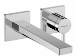 Hansgrohe Tecturis E Jednouchwytowa bateria umywalkowa ścienna podtynkowa z wylewką 22,5cm chrom 73051000