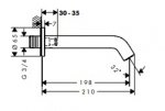 Hansgrohe Tecturis S Wylewka wannowa Brąz Szczotkowany 73411140