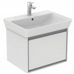 Ideal Standard Connect Air Szafka pod umywalkę Cube 53 cm biały połysk/jasnoszary mat E0846KN