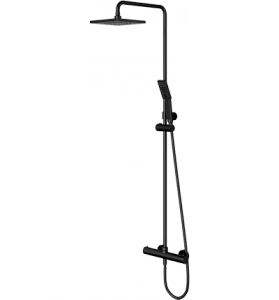 Omnires Y zestaw prysznicowy natynkowy czarny Y1244JBL 24H