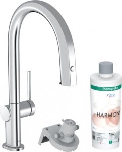 Hansgrohe Aqittura M91 Bateria kuchenna z wyciąganą wylewką z filtrem chrom 76800000