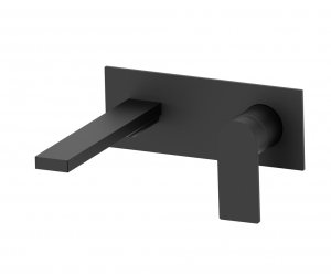 AQG Bateria umywalkowa podtynkowa Alpha One z wylewką SQ, Czarny  01ALC170NG