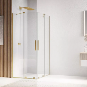 Ronal Sanswiss Amalia drzwi prysznicowe 120 cm część 1/2 lewe złoto szczotkowane D35SE2L1201307
