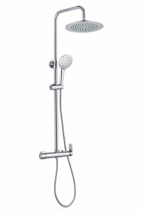 AQG System prysznicowy Wind Blu RD z uchwytem Amber, Deszczownica Wind Blu RD Ø 24 21WBR24AMD01