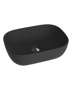 Lavita Umywalka nablatowa Costa Black 46x32,5cm 5908211404660