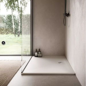 Ronal Air brodzik prostokątny 100x80 cm konglomeratowy biały mat W37A10008009