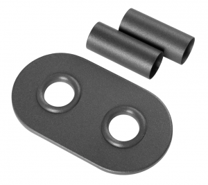 Termix Zestaw maskujący z rozetą owalną do grzejników łazienkowych ZESTMGR grafit