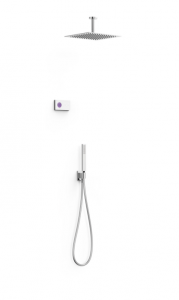 Tres Shower Technology® Zestaw elektronicznej baterii termostatycznej podtynkowej 2-drożnej Shower Technology Blue Edition prysznicowej 09286564