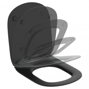 Ideal Standard Tesi deska sedesowa wolnoopadająca czarny mat T3527V3