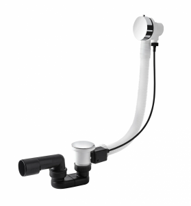 VEDO MINIMALISTA I Przelew wannowy z korkiem automatycznym 100 cm 246M/100/CH chrom