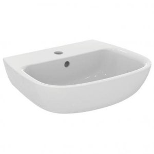 Ideal Standard Esedra Umywalka wisząca 50x41,5 cm z otworem na baterię, z przelewem, biała T280801