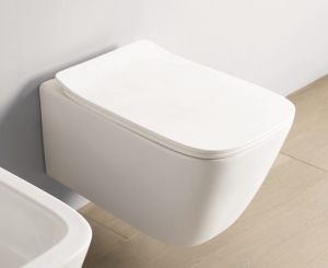 Artceram A16 zestaw promocyjny miska WC Rimless + deska wolnoopadająca slim biały mat  ASV00305;00 + ASA00105;71
