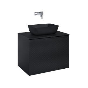 Elita SZAFKA GLAM 70 1S + 1S BLACK MATT PDW 168386