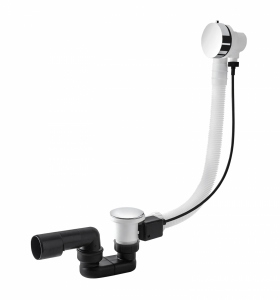 VEDO MINIMALISTA I Przelew wannowy z korkiem automatycznym 57 cm 246M/60/CH chrom