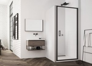 Sanswiss Top-Line S drzwi jednoczęściowe 70cm profil czarny TLSP0700607 Sprawdź atrakcyjne rabaty!
