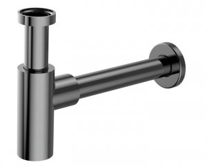 AQG Syfon teleskopowy do umywalki Minimalista, 1”1/4 mosiężna Gun Metal (Caja) 400111220