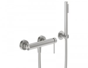 KFA Armatura Flint bateria prysznicowa natryskowa srebrna stal nierdzewna 93836058