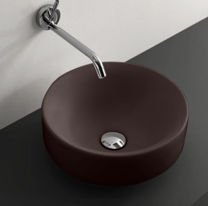 KERASAN NOLITA UMYWALKA NABLATOWA/ WPUSZCZANA W BLAT BORGOGNA MATT 45cm 355775