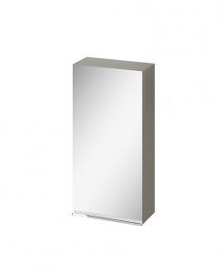 Cersanit VIRGO Szafka lustrzana 40 cm kolor szary, uchwyt chromowany S522-011