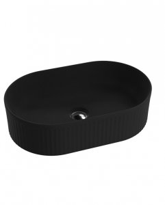 Lvita Umywalka nablatowa Ilus Black 50x32cm 5900378358244