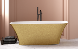 Besco Assos S-Line Glam wanna wolnostojąca srebrna + klik-klak chrom w cenie WMD160ALS