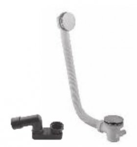  Vicario Przelew wannowy z syfonem dł 100 cm czarny mat 1011/100/CZAR