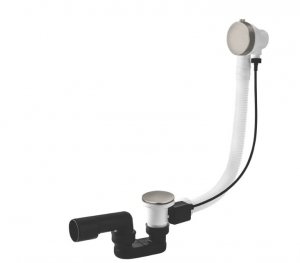 Vedo Minimalista I Przelew wannowy z korkiem automatycznym 100cm nikiel szczotkowany  246M/100/SN