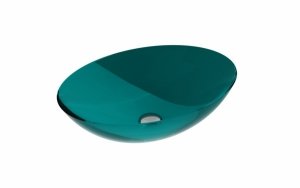 Besco Anya Ocean Breeze umywalka nablatowa + maskownica biała UMA50OBW