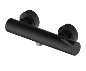 AQG Bateria prysznicowa Urban Flow Czarny z zestawem natryskowym 01URF324NG