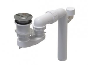 Villeroy & Boch ViFlow Syfon wannowy z funkcją przelewu biały Weiss Alpin U90953001