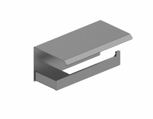 KFA uchwyt na papier toaletowy z półką GUN METAL GREY 86403861