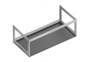 Catalano HORIZON 100 konsola podumywalkowa, podblatowa wykończenie inox 5S1005000