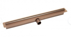 Laveo Slim odpływ liniowy 80 cm ruszt wąski różowe złoto COS880D