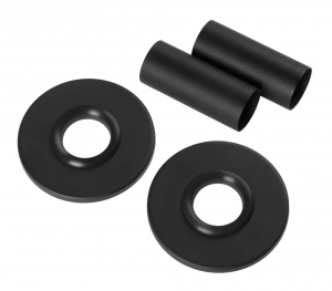 Termix Zestaw maskujący z dwoma rozetami okrągłymi do grzejników łazienkowych ZESTM2OCZ czarny