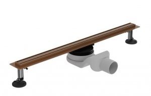 Lavita Odpływ liniowy Linear slim Brushed Copper 600 5900378370239