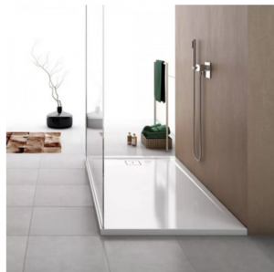 Ronal Sanswiss Livada brodzik prostokątny 90x70 cm konglomeratowy biały W20AS07009004