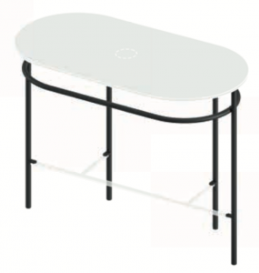Tres Artceram ACA06817 stelaż FLAIR 4.0 / NERO SATINATO