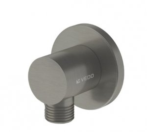 Vedo Round Grafite Przyłącze kątowe do węża natryskowego grafit VSN0020/SG