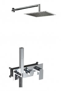 AQG Zestaw prysznicowy podtynkowy poziomy Alpha EC238 Chrom 19ALPEC23802